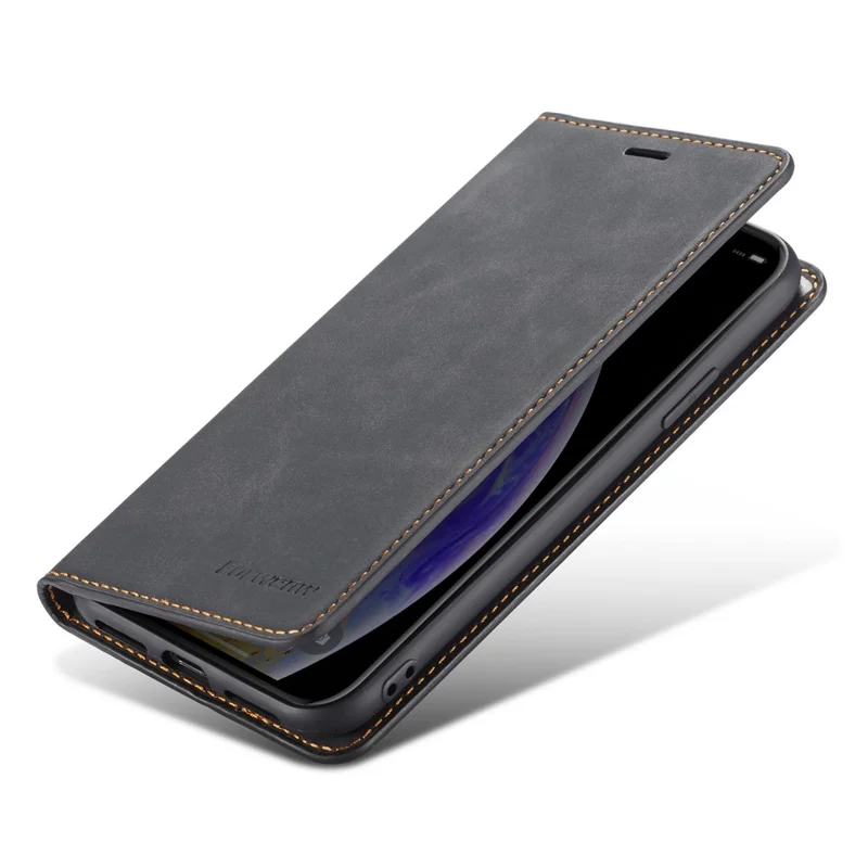 FORWENW Fantasy Series Silky Touch Leather Wallet Cover for iPhone XS Max 6.5 inch - Black