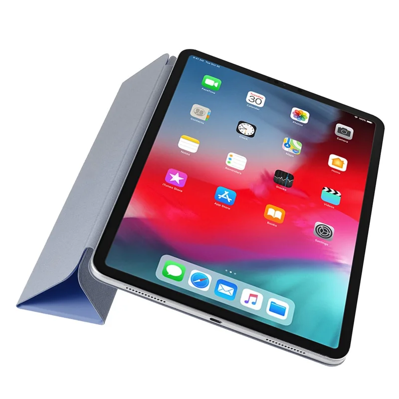 1:1 Scale Tri-fold Magnetic Stand Leather Shell for iPad Pro 11 (2022) / (2021) / (2020) / (2018) - Purple