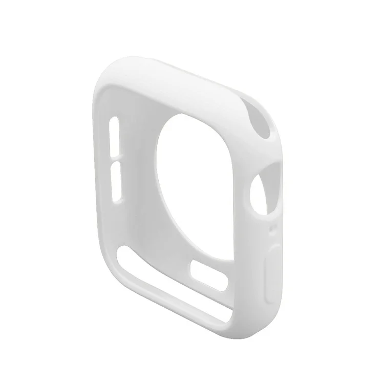 HAT PRINCE for Apple Watch Series 4 / 5 / 6 44mm / SE 44mm / SE (2022) 44mm TPU Protective Case + 3D Full Size Curved Hot Bending HD Clear PET Film - White