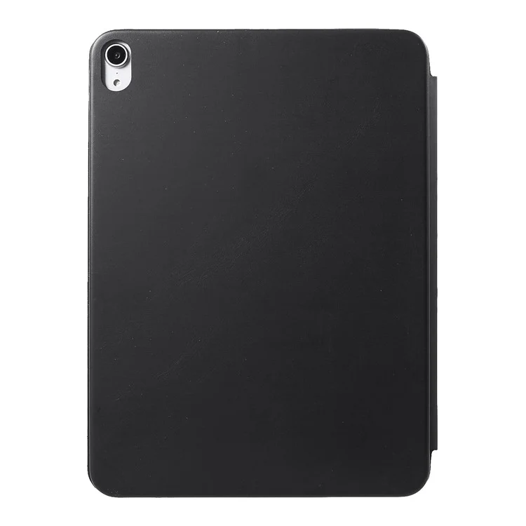 Tri-fold Stand Leather Flip Cover for iPad Pro 11-inch (2018) - Black