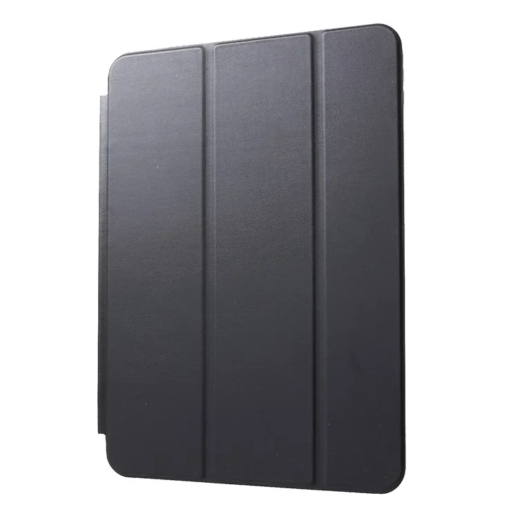 Tri-fold Stand Leather Flip Cover for iPad Pro 11-inch (2018) - Black