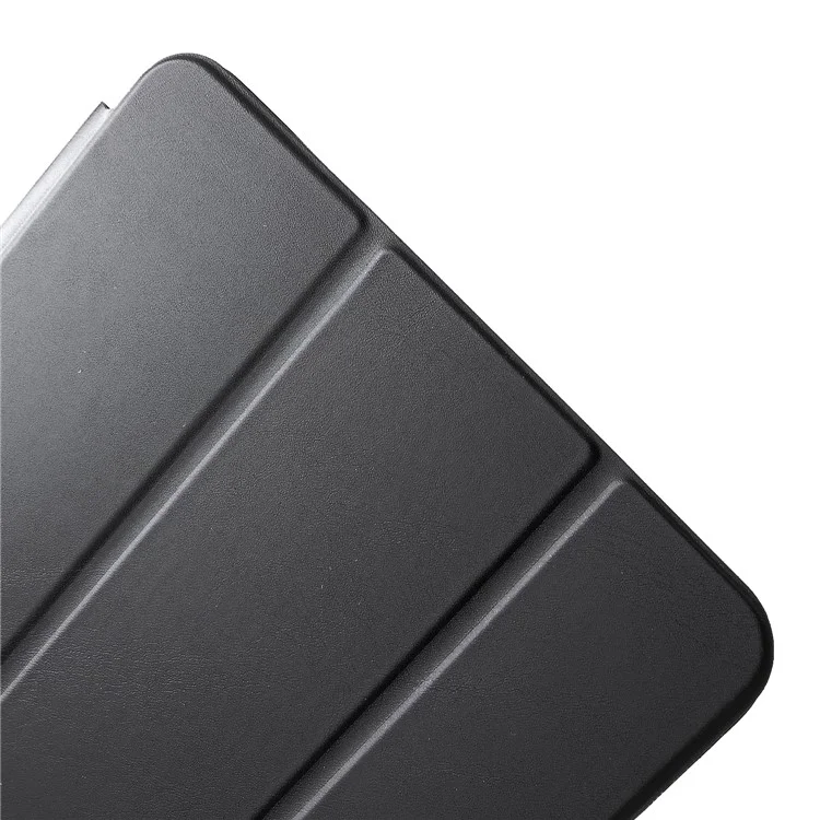 Tri-fold Stand Leather Flip Cover for iPad Pro 11-inch (2018) - Black
