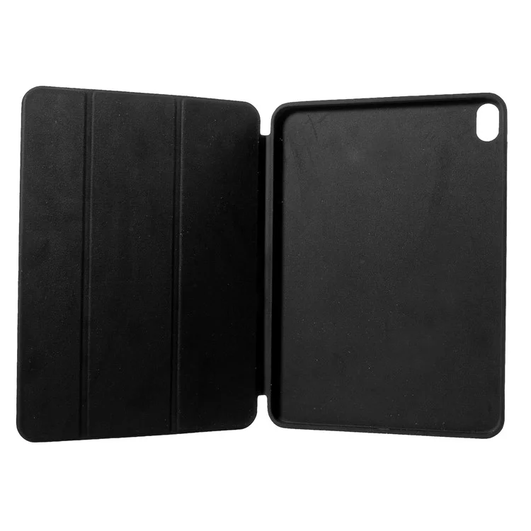 Tri-fold Stand Leather Flip Cover for iPad Pro 11-inch (2018) - Black