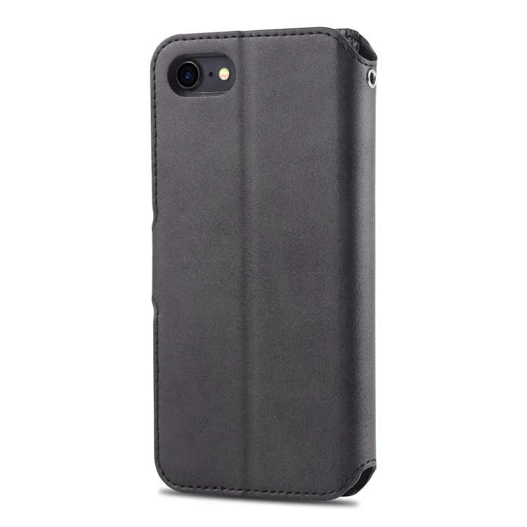 Case de Cuero de Billetera AZNS Para Iphone 7/8/SE (2020)/SE (2022) - Negro