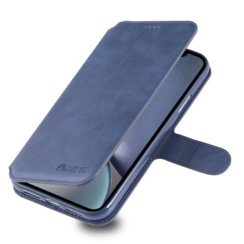AZNS Leather Stand Cover with Card Slots for iPhone XR 6.1 inch - Blue