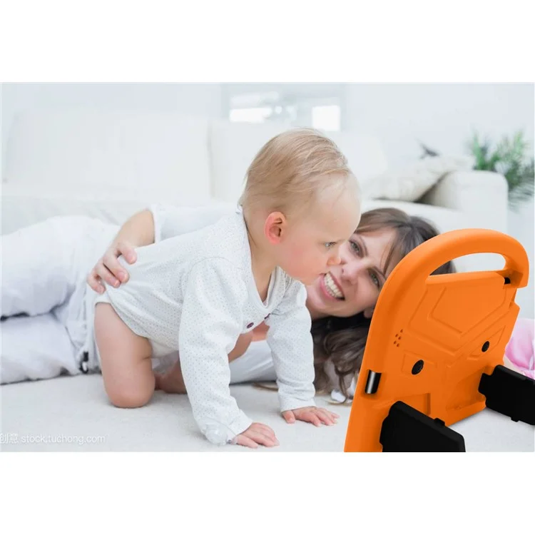 Sparrow Design Shock Proting Kids Friendly Eva Para Ipad 4/3/2 Con Soporte y Mango - Naranja