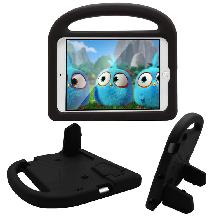 Sparrow Design Amlu Shock Proting Kids Amable Eva Tableta Para Ipad 4/3/2 Con Soporte y Mango - Negro