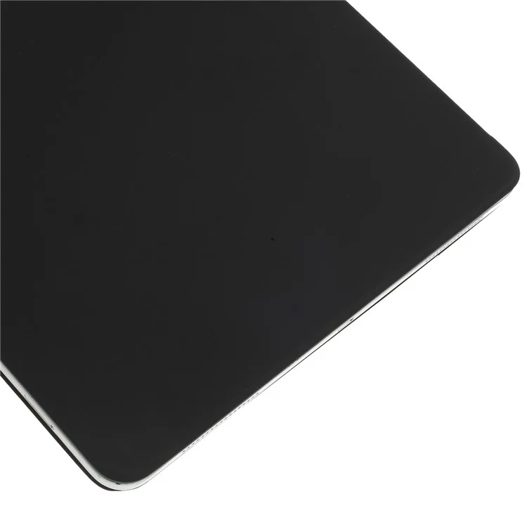 For Pad Pro 12.9-inch (2018) Tri-fold Stand Smart Folio Leather Magnetic Connection Cover - Black