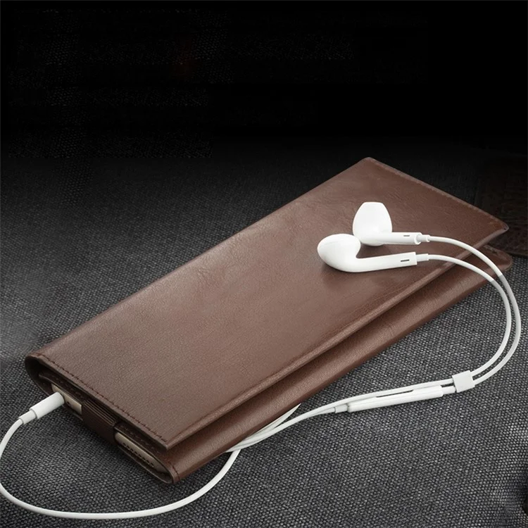 QIALINO for iPhone 6s 6 Genuine Leather Pouch Wallet Case