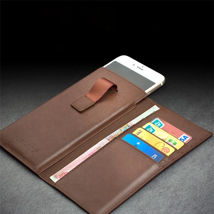 QIALINO for iPhone 6s 6 Genuine Leather Pouch Wallet Case