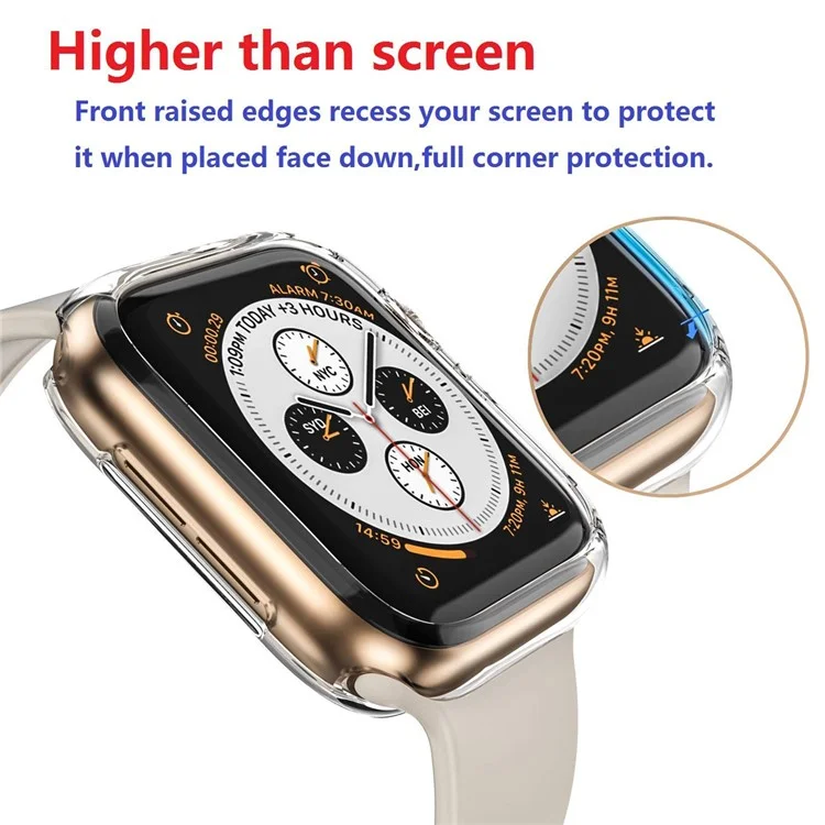 Hat Prince Для Apple Watch Series 5 4 40 Мм Прозрачный Мягкий TPU Cover + 3D Pet Curved Hot Golding Clear Protector