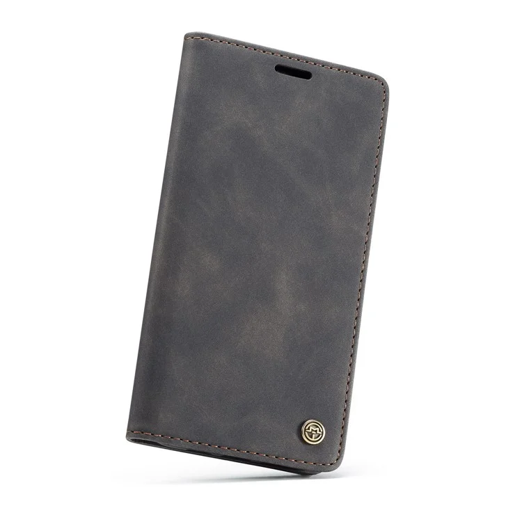 Caseme 013 Series Для Iphone XS/X 5,8 Дюйма Ретро Flip Flip Leather Phone Case [auto-absorbed] [подставка Для Кошелька] - Черный