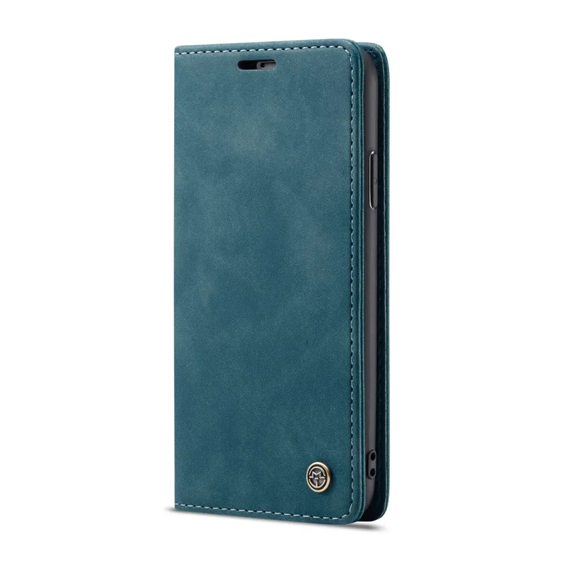 CASEME 013 Series PU Leather Wallet Mobile Phone Shell with Stand for iPhone XS Max 6.5 inch - Blue