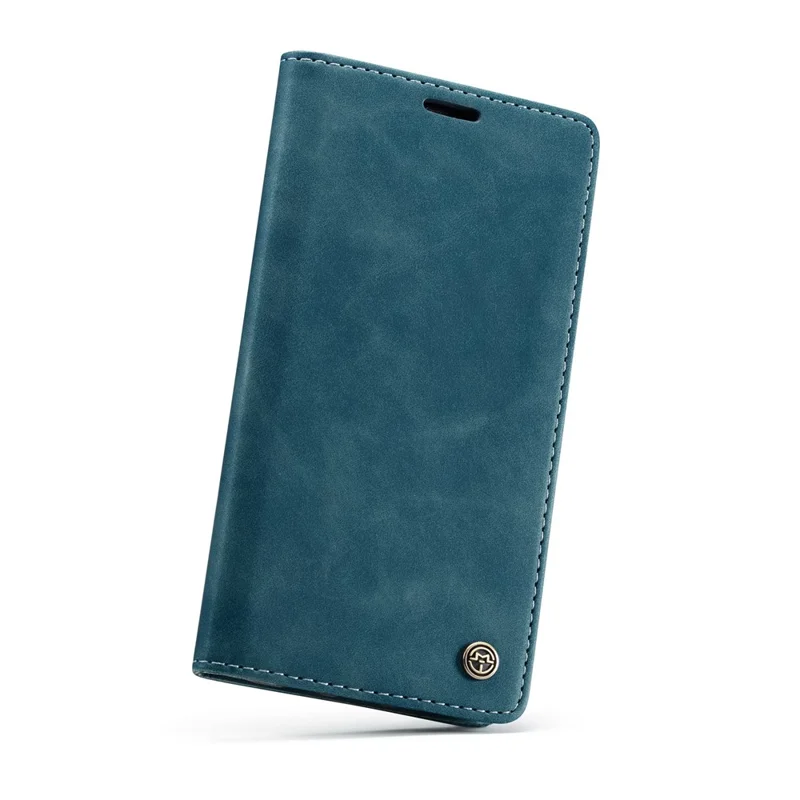 CASEME 013 Series PU Leather Wallet Mobile Phone Shell with Stand for iPhone XS Max 6.5 inch - Blue