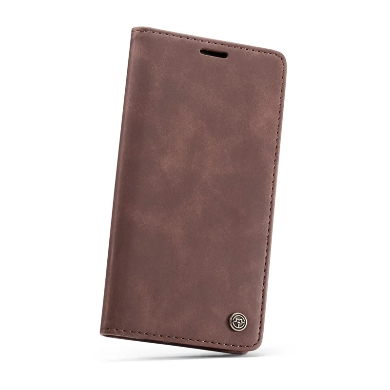 CASEME 013 Series PU Leather Auto-adsorption Phone Casing for iPhone XS Max 6.5 inch - Coffee