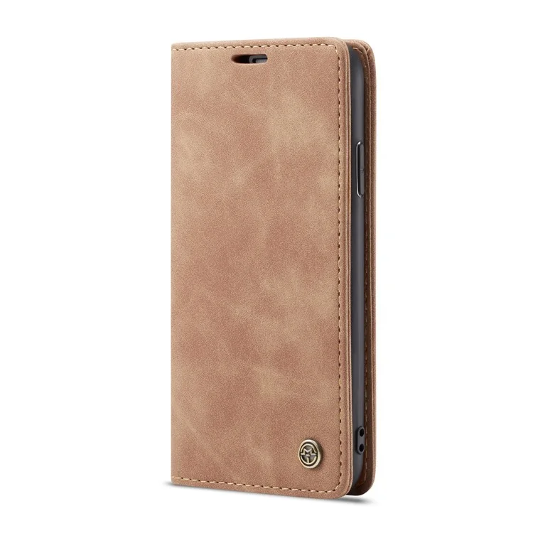 CASEME 013 Series PU Leather Card Holder Phone Case for iPhone XS Max 6.5 inch - Khaki