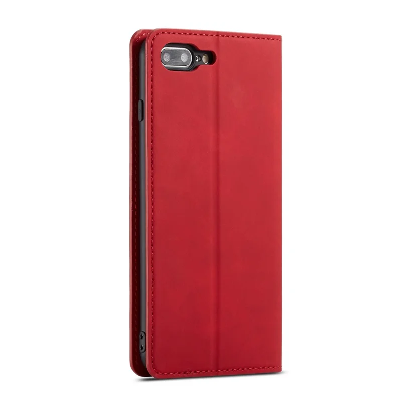 FORWENW Fantasy Series Auto-absorbed Silky Touch Leather Wallet Stand Cover for iPhone 8 Plus / 7 Plus 5.5 inch - Red