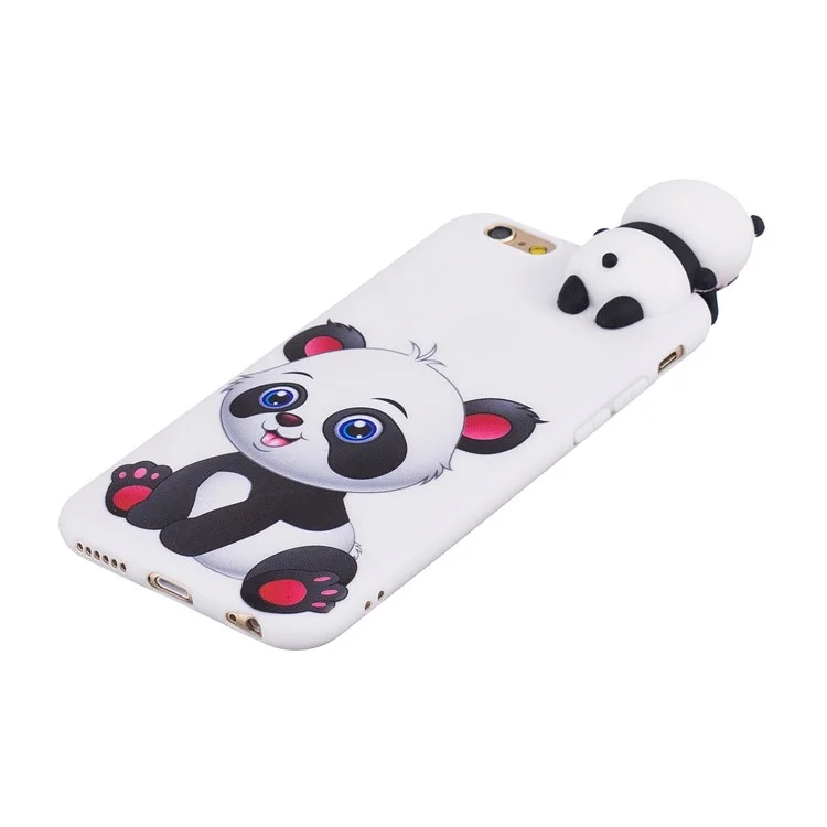 3D Cute Doll Patterned TPU Cell Phone Case for iPhone 6s / 6 4.7-inch - Lovely Panda