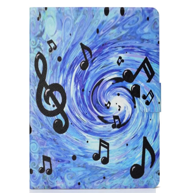Patterned PU Leather Stand Cover for iPad 9.7-inch (2018)/9.7-inch (2017)/Air 2/Air - Music Notes
