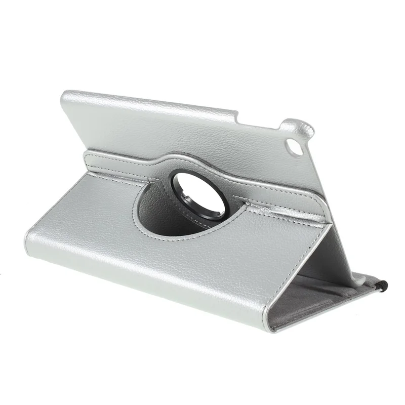 Litchi Texture PU Leather Protection Tablet Case with Stand for iPad mini (2019) 7.9 inch - Silver