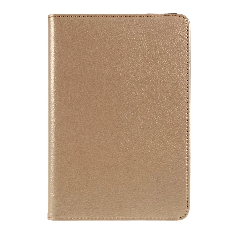 Coque de protection en cuir PU texture litchi avec support pour iPad mini (2019) 7,9 pouces - Or 