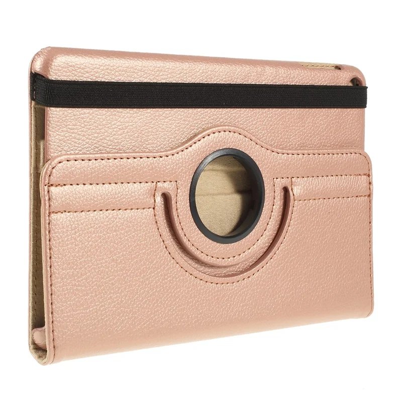 Litchi Texture PU Leather Protection Tablet Case with Stand for iPad mini (2019) 7.9 inch - Rose Gold