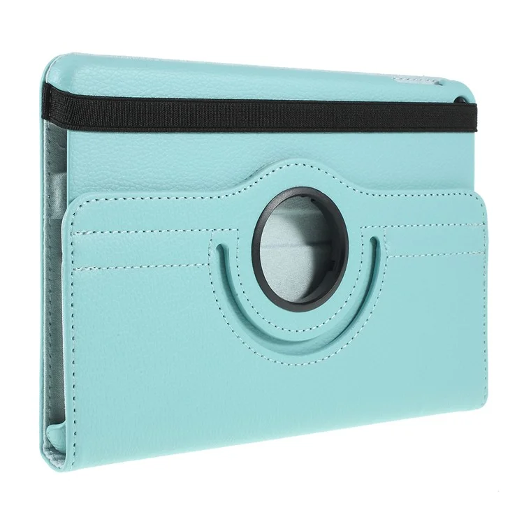 Litchi-Textur PU-Leder-Schutztablettengehäuse mit Ständer für iPad mini (2019) 7,9 Zoll - Baby Blau