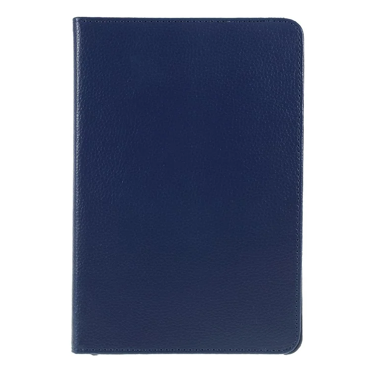 Funda de protección de piel de textura de litchi con soporte para iPad mini (2019) de 7.9 pulgadas - Azul Oscuro