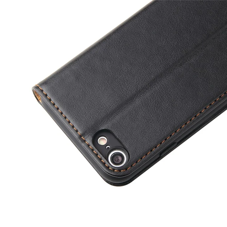 Étui de Support de Portefeuille en Cuir PU Auto-absorbé Pour Iphone8 / 7 / se (2020) / se (2022) - le Noir