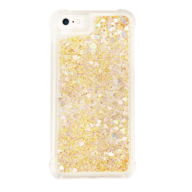 Coque de protection pour téléphone Dynamic Quicksand Shock-absorbing TPU pour iPhone 8/7/SE (2020)/SE (2022) 4,7 pouces - Or