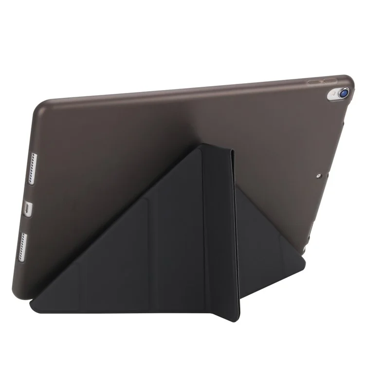 Estuche Inteligente De Cuero De Soporte De Origami Para IPad Air 10.5 (2019) / Pro 10,5 Pulgadas (2017) - Negro