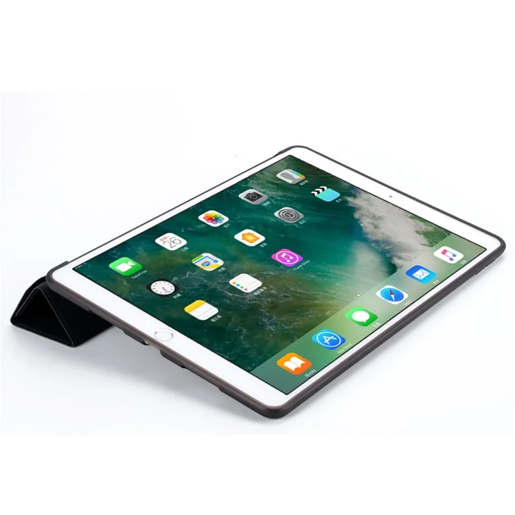 Оригами Стенд Кожаный Умный Корпус Для IPad Air 10.5 (2019) / Pro 10,5-дюймовый (2017) - Чернить