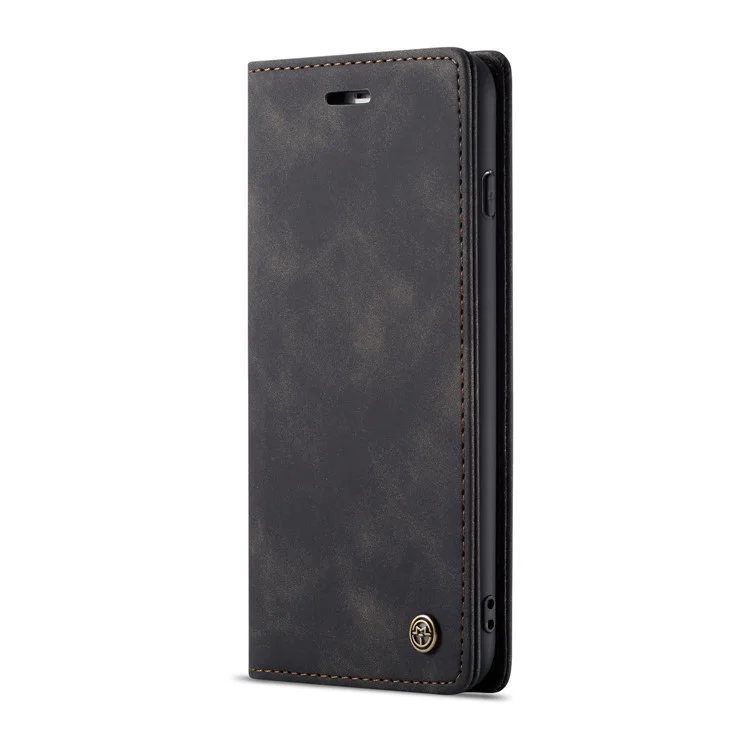 CASEME 013 Series Auto-absorbed PU Leather Wallet Stand Case for iPhone 6s Plus / 6 Plus 5.5-inch - Black