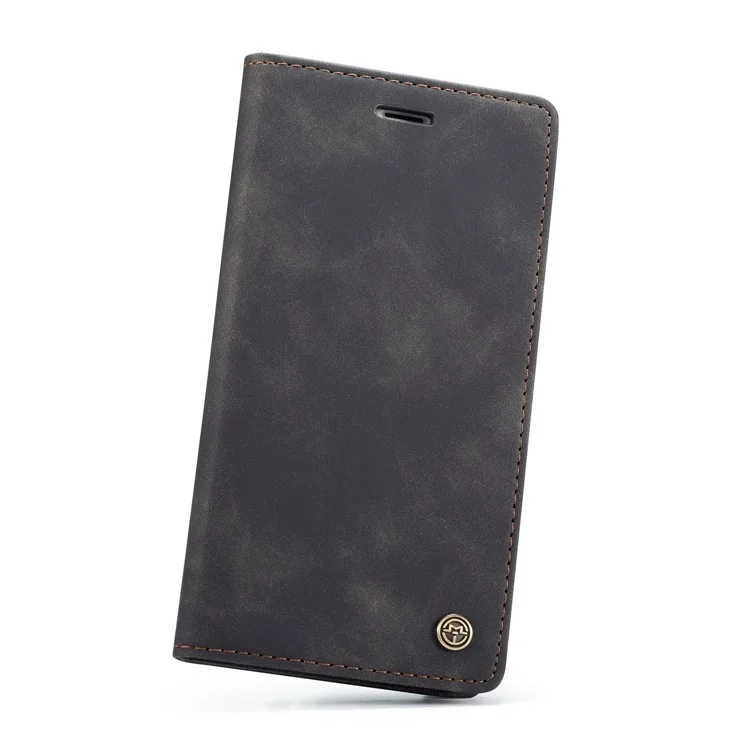 CASEME 013 Series Auto-absorbed PU Leather Wallet Stand Case for iPhone 6s Plus / 6 Plus 5.5-inch - Black