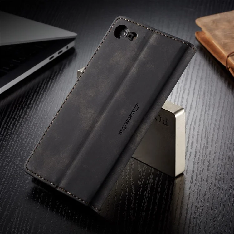 Serie Caseme 013 Custodia Per Portafogli in Pelle PU Assorbita Automatica Per Iphone 6s / 6 4,7 Pollici - Nero