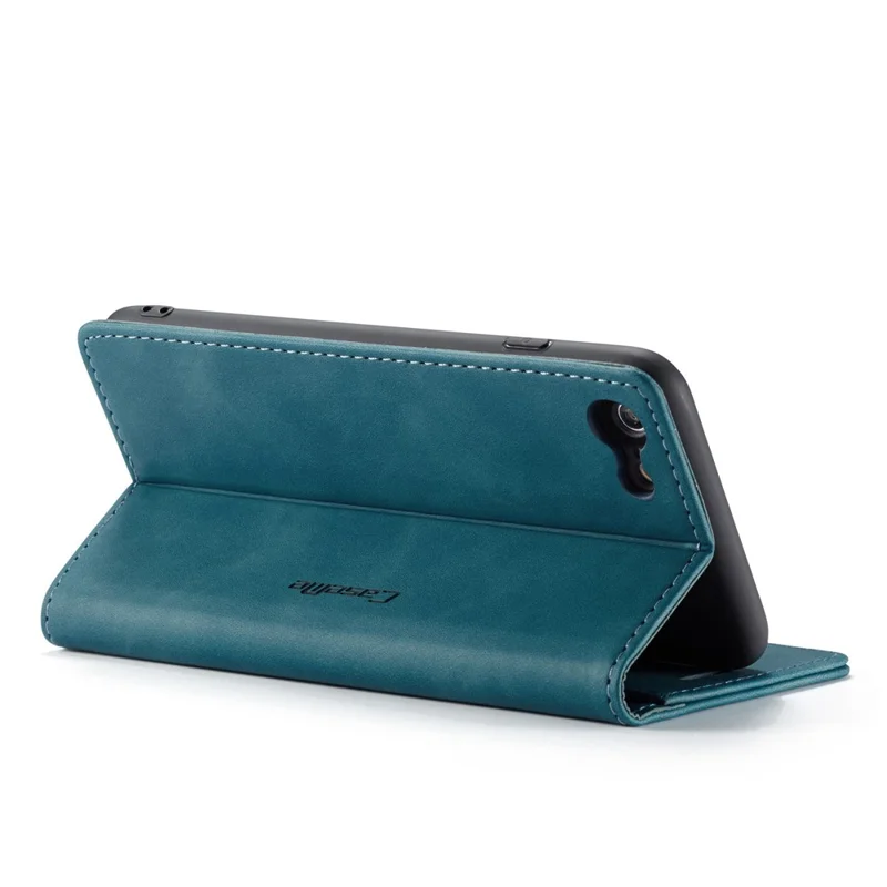 CASEME 013 Series Auto-absorbed PU Leather Wallet Stand Case for iPhone 6s / 6 4.7-inch - Blue