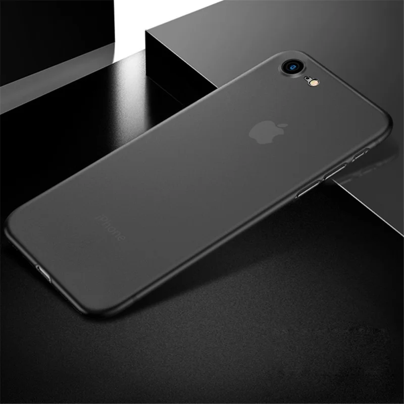 X-LEVEL Ultra-thin 0.4mm Matte PP Cell Phone Cover for iPhone 8/7/SE (2020)/SE (2022) 4.7 inch - Transparent Black