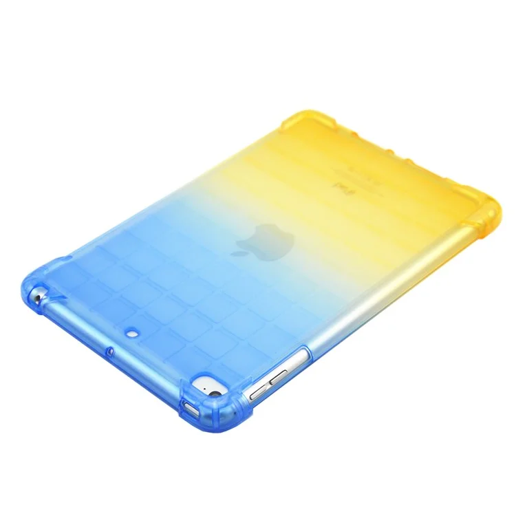 cas de couverture de tablette tpu à l'épreuve des chocs pour apple ipad mini (2019) 7,9 pouces / mini 4 / 3 / 2 / 1 - bleu jaune