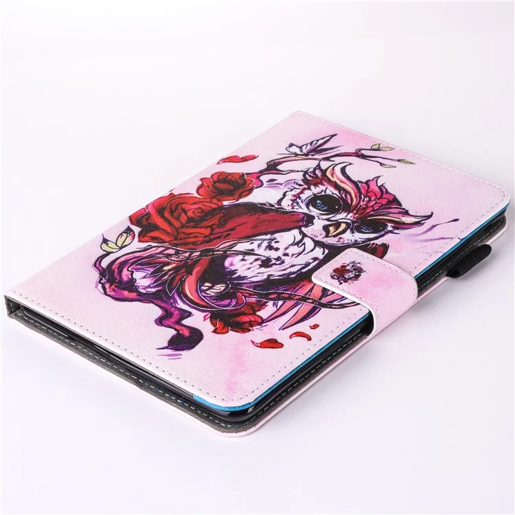 Patterned Tablet PU Leather Wallet Case for Apple iPad mini (2019) 7.9 inch / mini 4 / 3 / 2 / 1 - Red Eagle