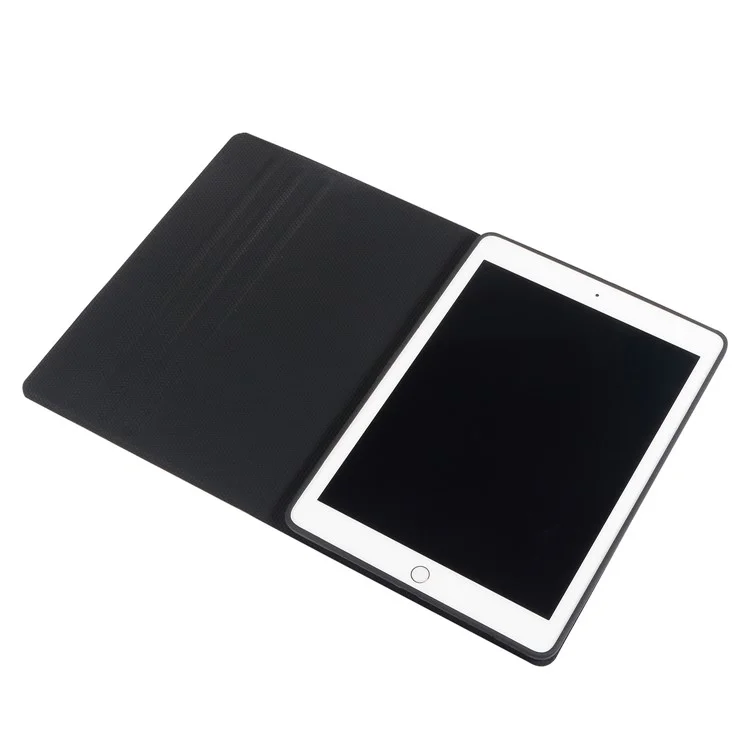 Case Inteligente de Protección de Cuero PU Con Soporte Para Ipad 9.7 Pulgadas (2018) /9.7 Pulgadas (2017)/Air 2/Air - Negro