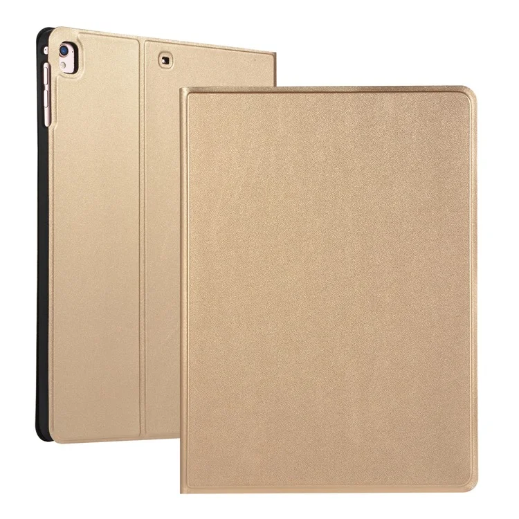PU Leather Protection Smart Case with Stand for iPad 9.7-inch (2018)/9.7-inch (2017)/Air 2/Air - Gold