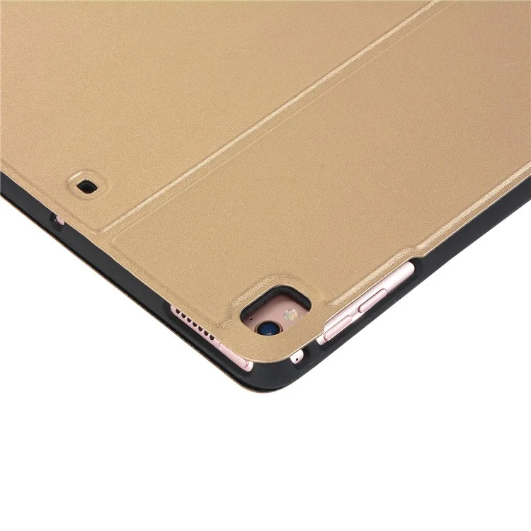 PU Leather Protection Smart Case with Stand for iPad 9.7-inch (2018)/9.7-inch (2017)/Air 2/Air - Gold