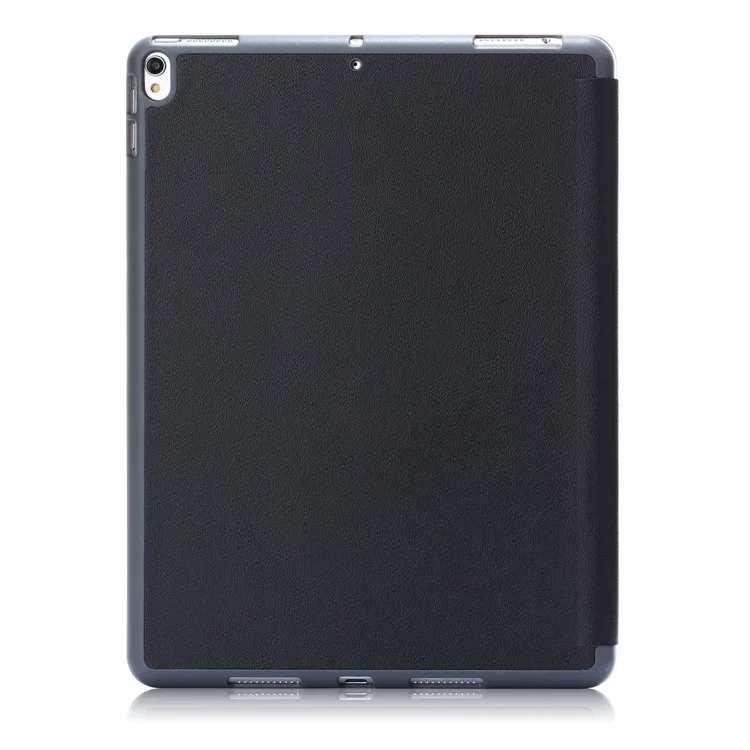 Capa De Tabuleta Inteligente De Couro Pu De Couro Pu Para Ipad Ar 10,5 Polegadas (2019) / Ipad Pro 10,5 Polegadas (2017) - Preto