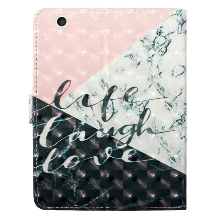 couverture en cuir à motifs de relevé à motifs de relève pour ipad 4 / ipad 3 / ipad 2 - marbre