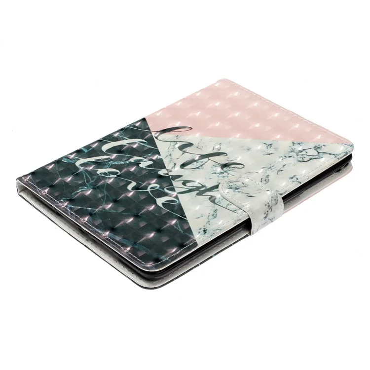 couverture en cuir à motifs de relevé à motifs de relève pour ipad 4 / ipad 3 / ipad 2 - marbre