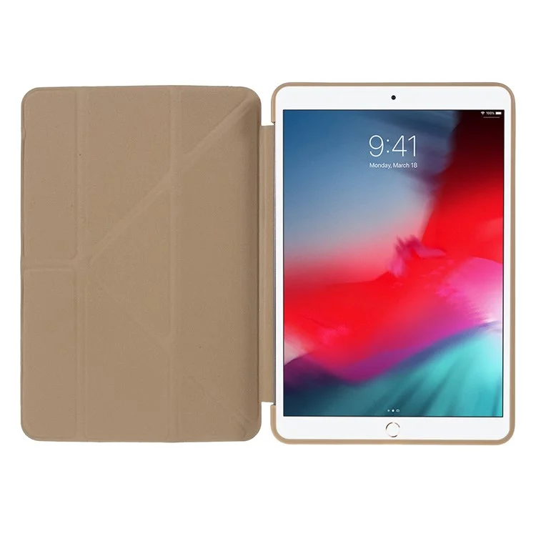 Origami Stand Leder Folio Hülle Für Ipad Mini (2019) 7,9 Zoll - Gold