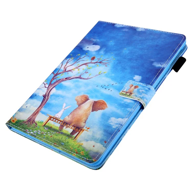 Pattern Printing Stand Flip Leather Tablet Cover for iPad Air 10.5 inch (2019) / Pro 10.5-inch (2017) - Tree and Animal