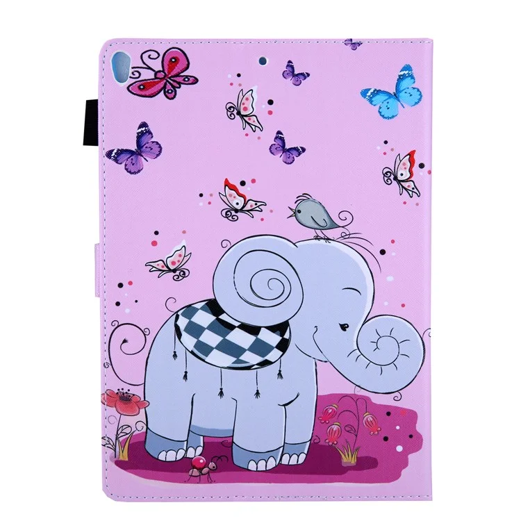 Pattern Printing Leather Flip Tablet Case for iPad Air 10.5 inch (2019) - Elephant