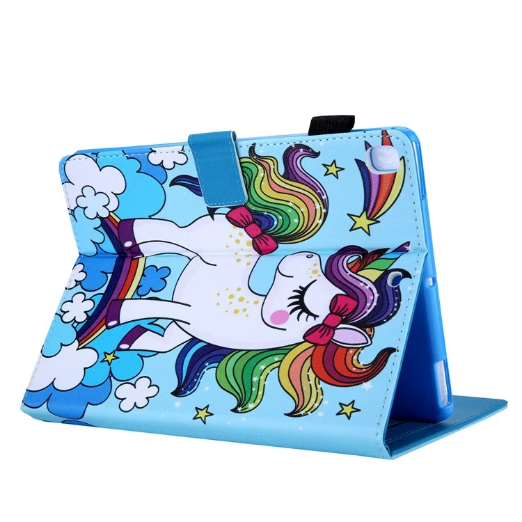 Pattern Printing Leather Flip Tablet Case für iPad 9.7-Zoll (2018) / iPad Air (2013) / Air 2 - Pferd