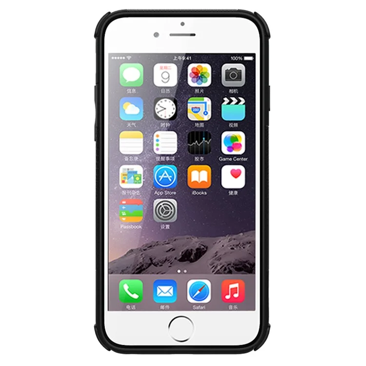 Tyre Pattern PC + TPU Kickstand Case for iPhone 6s 6 - Black